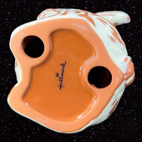 Hallmark Ceramic White Chocolate Covered Bunny Figurine Chocolate Bunny 7"Tall - Picture 9 of 9